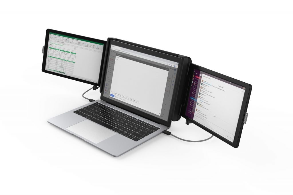 Acessório adiciona duas telas ao notebook para aumentar a produtividade