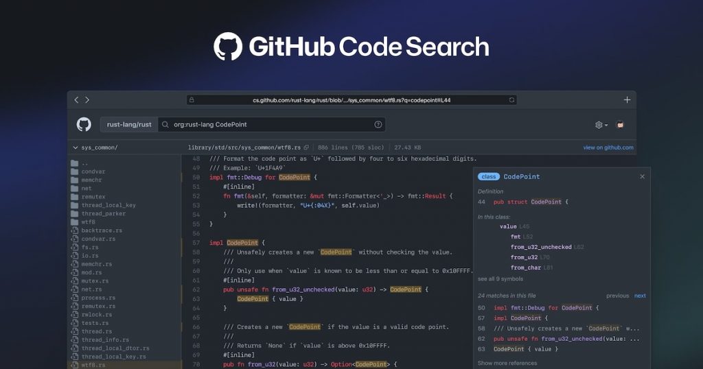 Github oferece buscador de códigos melhorado